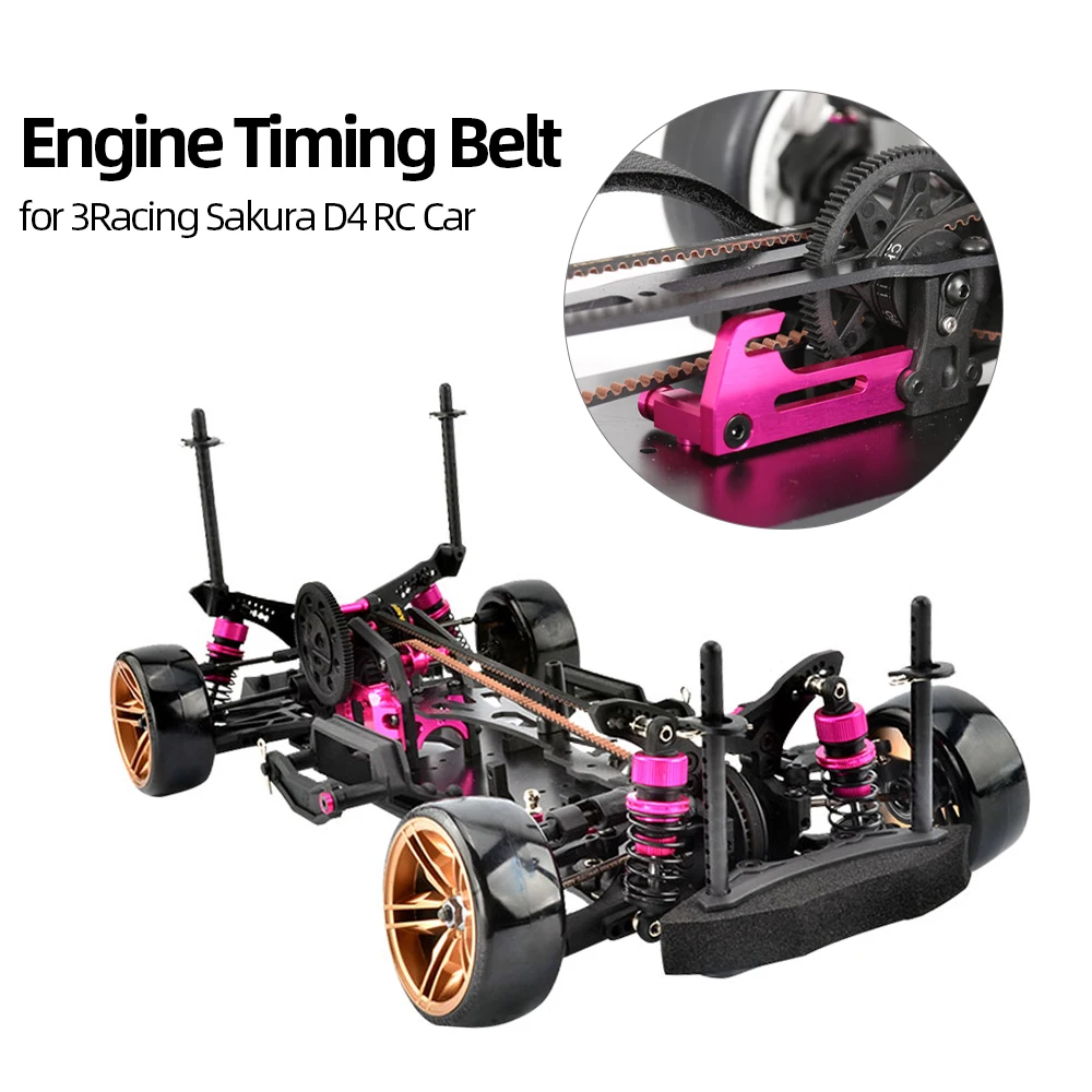 

Engine Timing Belt RC Synchronous Belt for 3Racing Sakura D4 RC Car