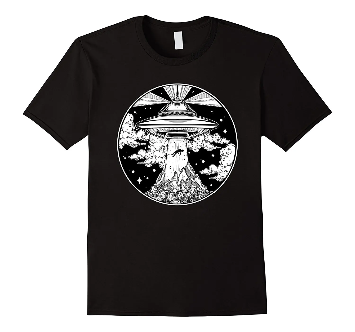 

2019 Hot sale Fashion Alien Space Tattoo TShirt - UFO 51 Area Roswell Believe Tee Tee shirt