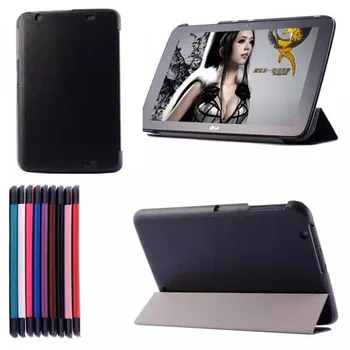 

Ultra Slim Crazy Horse Magnetic Folio Stand Luxury Leather Case Protective Cover For LG G Pad 10.1 V700 GPad VK700 10.1" Tablet