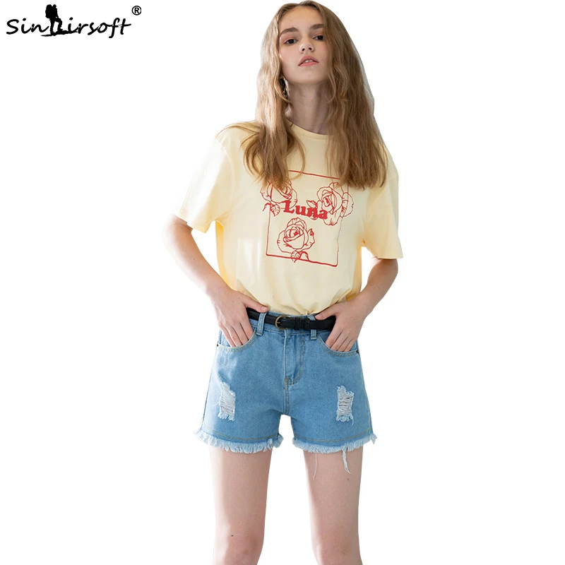 

2019 New Denim Shorts Women Women's Striped Denim Shorts Cotton Casual Shorts Female Summer Hot Big Size Shorts Short Feminino
