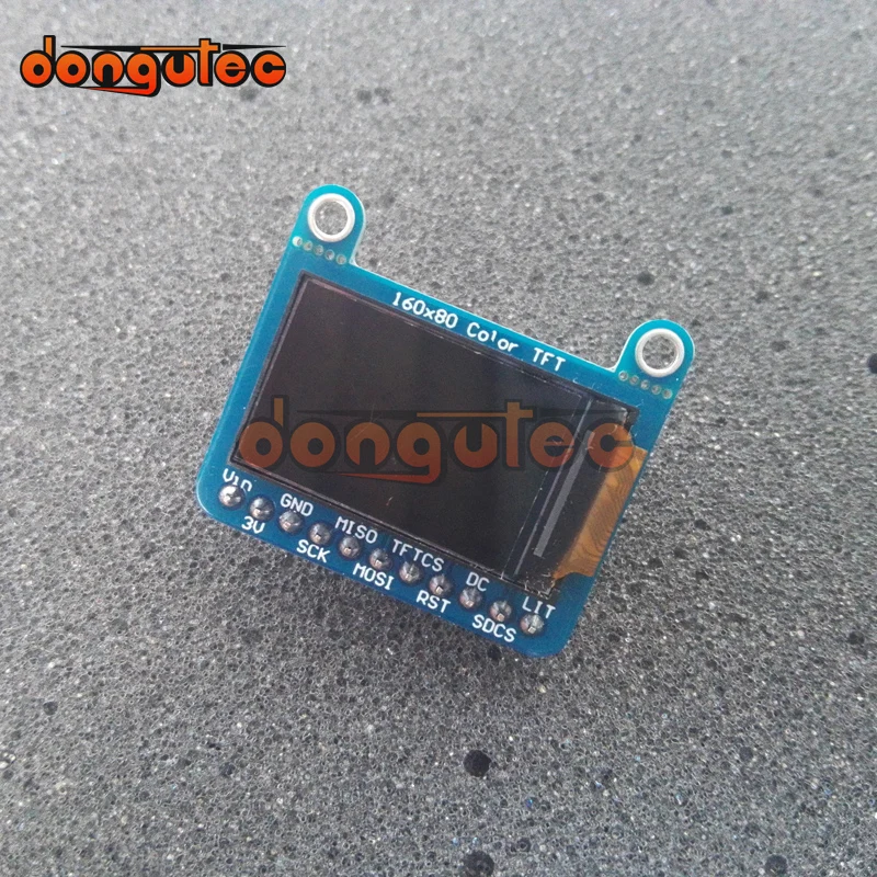 Dongutec 0 96 дюймов TFT 160x80 цветной дисплей с держателем MicroSD Breakout ST7735 | Электроника