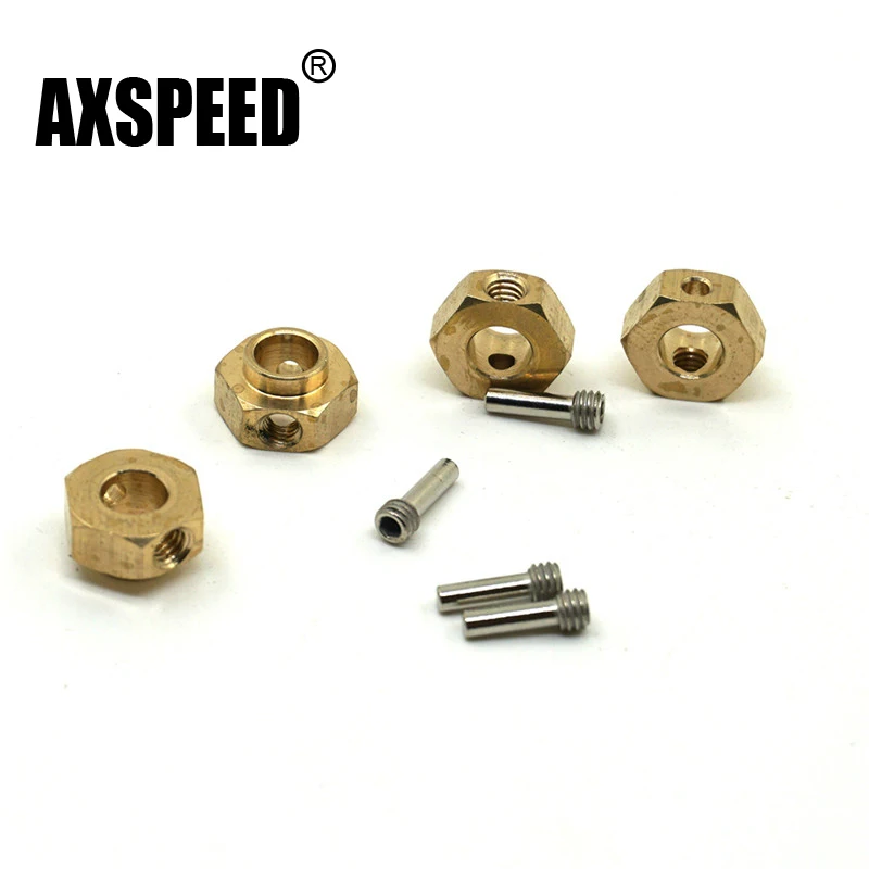 

4pcs/set Copper TRAXXAS TRX-4 Hexagonal Adapter 5MM 8MM 10MM Thick with Stainless Steel Screw Needle