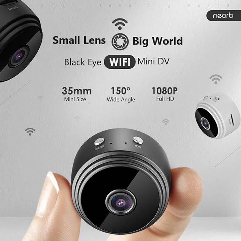 1080 P HD мини Wifi камера Магнитная беспроводная Противоугонная видеокамера Бытовая камера ночного видения камера обнаружения движения Поддержка SD/TF карты