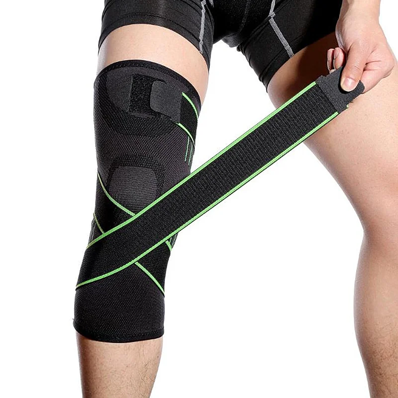 

Fitness Running Cycling Bandage Knee Support Braces Elastic Leg Protective Pad Knee Protector Outdoor Compression Sports kneepad