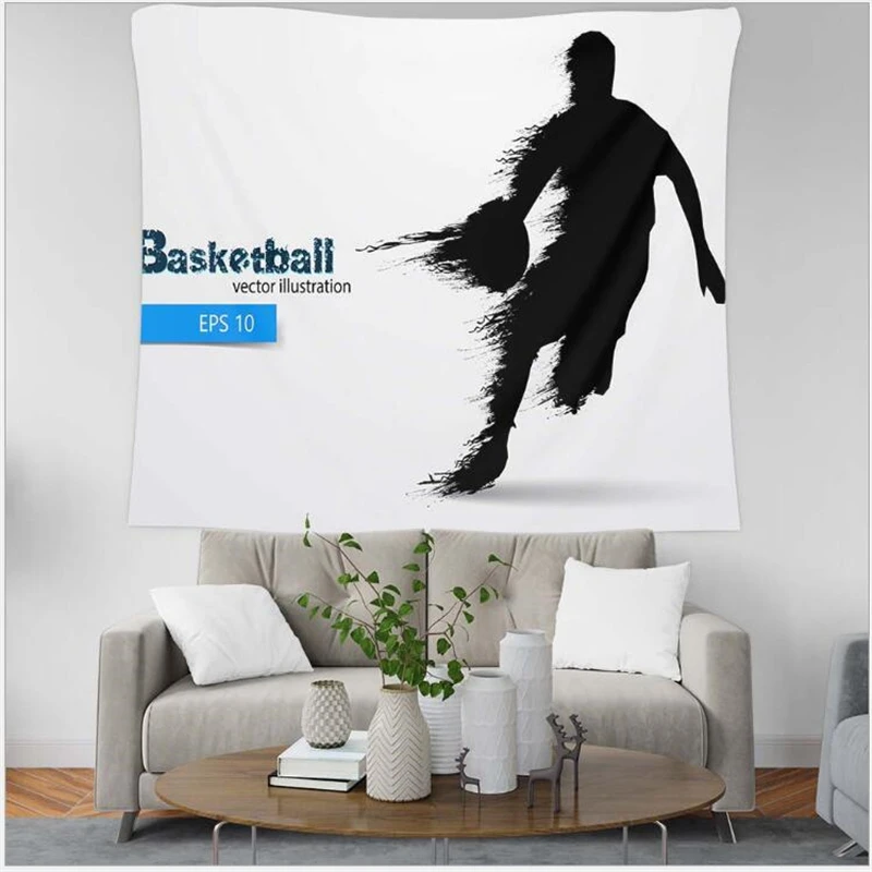 AOVOLL 2019 Баскетбол Slam Dunk 3D печать домашний гобелен настенный Декор пляжное