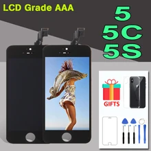 AAA+ Quality Display Module For iPhone 5 5S 5C LCD Screen and Touch Digitizer Assembly Replacement For iPhone5S LCD Black White AAA+ Quality Display Module For iPhone 5 5S 5C LCD Screen and Touch Digitizer Assembly Replacement For iPhone5S LCD Black White