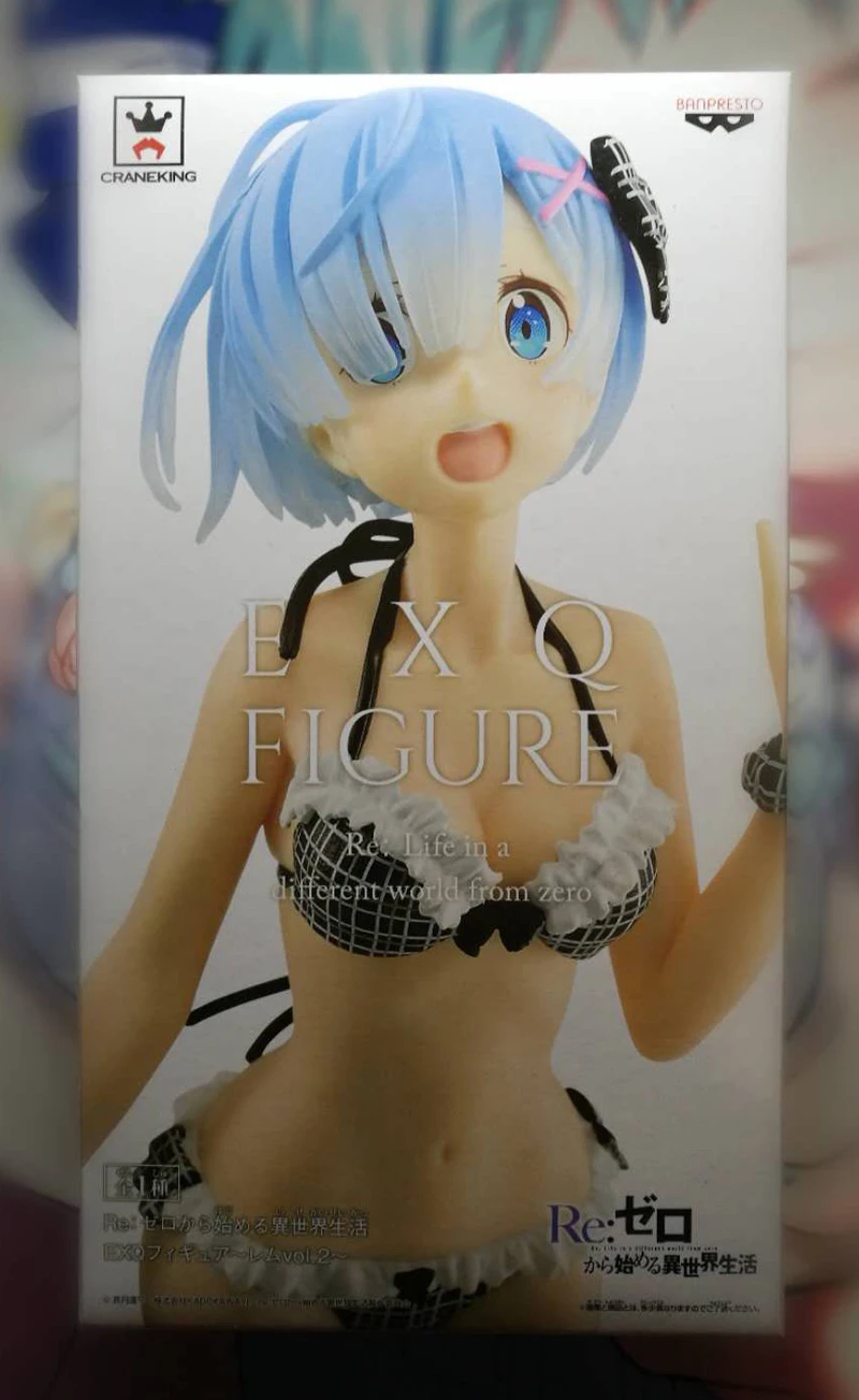 100% оригинальная коллекция Banpresto EXQ Figure Rem #2 из серии Re:ZERO начальная жизнь в другом