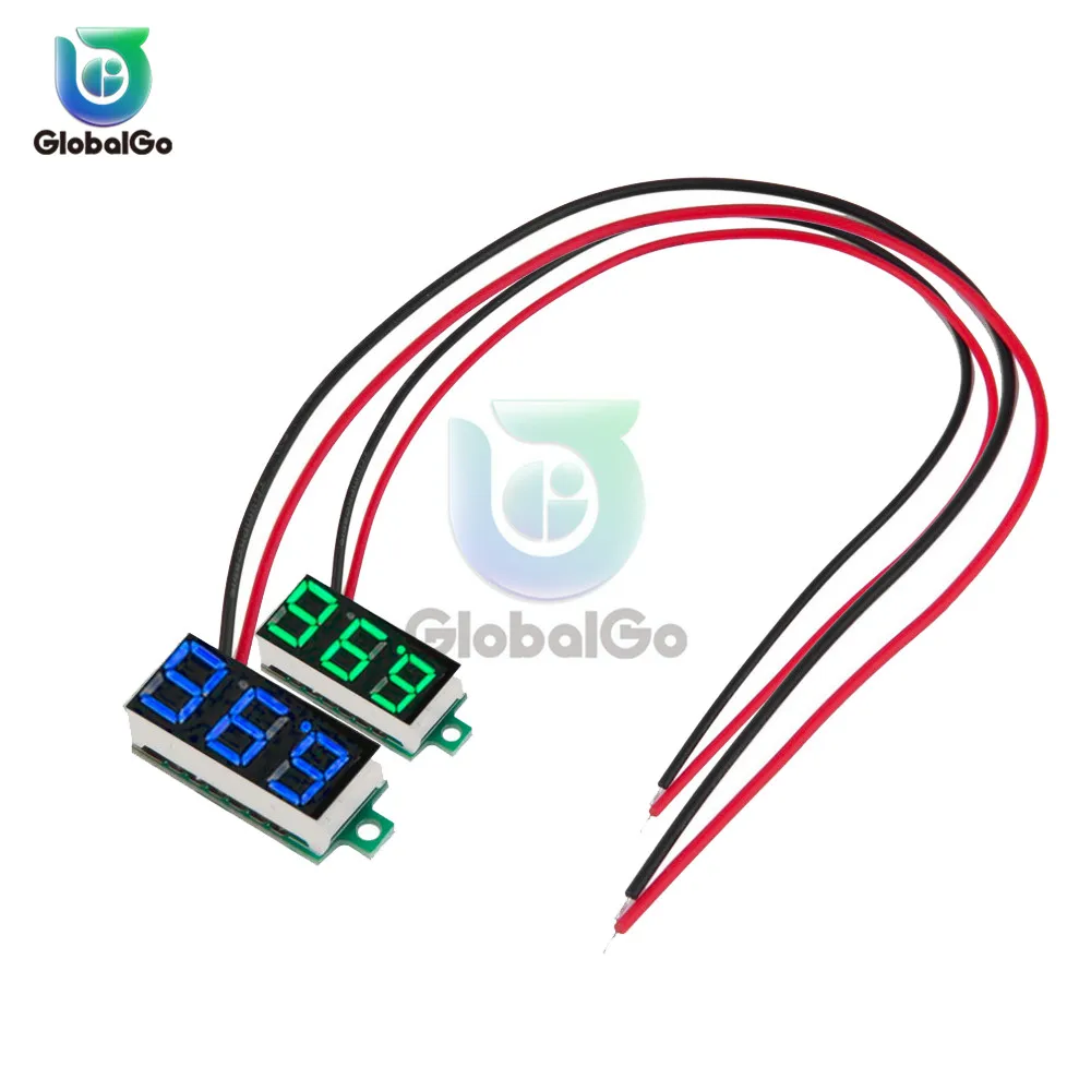

0.36 Inch 2-wire Voltmeter DC 4-30V LED Mini Digital Voltmeter LED Display Volt Meter Gauge Voltage Panel Meter Green White Red