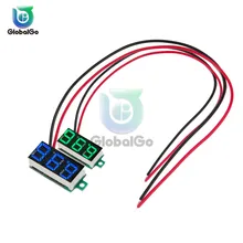 0.36 Inch 2-wire Voltmeter DC 4-30V LED Mini Digital Voltmeter LED Display Volt Meter Gauge Voltage Panel Meter Green White Red