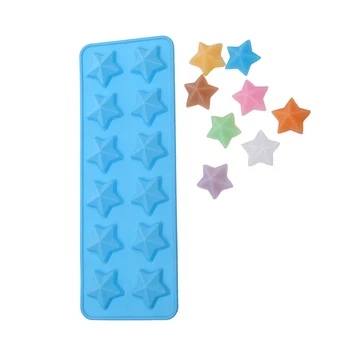 

Brand New Star Shaped Chocolate Mould Cake Tools Candy Mold Silicone Bakeware Cupcake Cake Topper D635