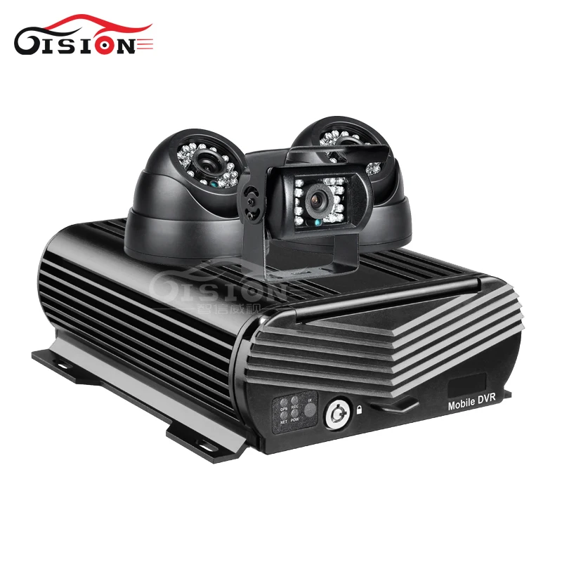  4CH HDD disco duro del coche del vehículo móvil Dvr grabar vía GPS Mdvr reproducción de vídeo H.264