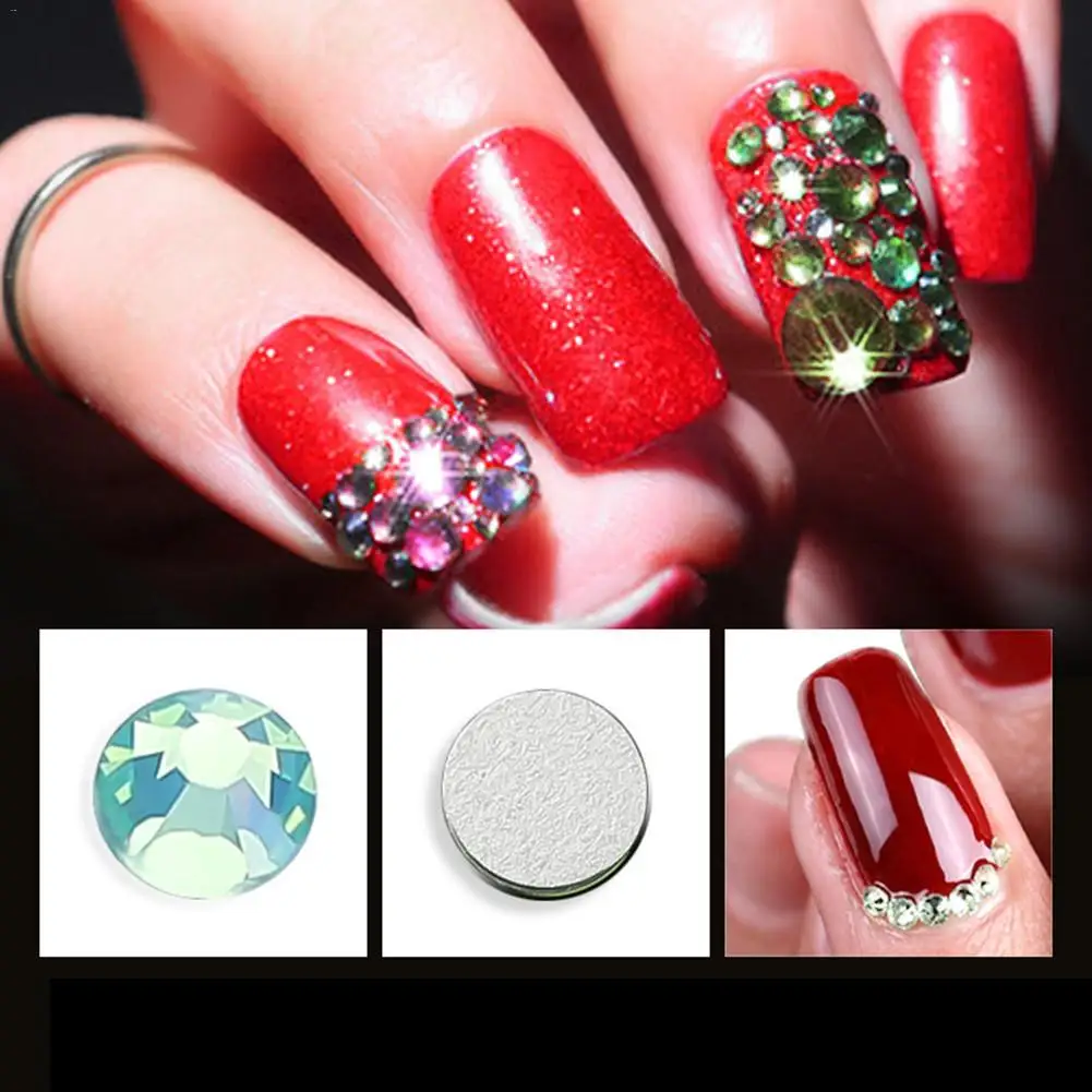 350pc Multiple specifications Opal Nail Rhinestones Flatback Crystal Stones Glass Gem For DIY UV Gel 3D Nail Art Decorations