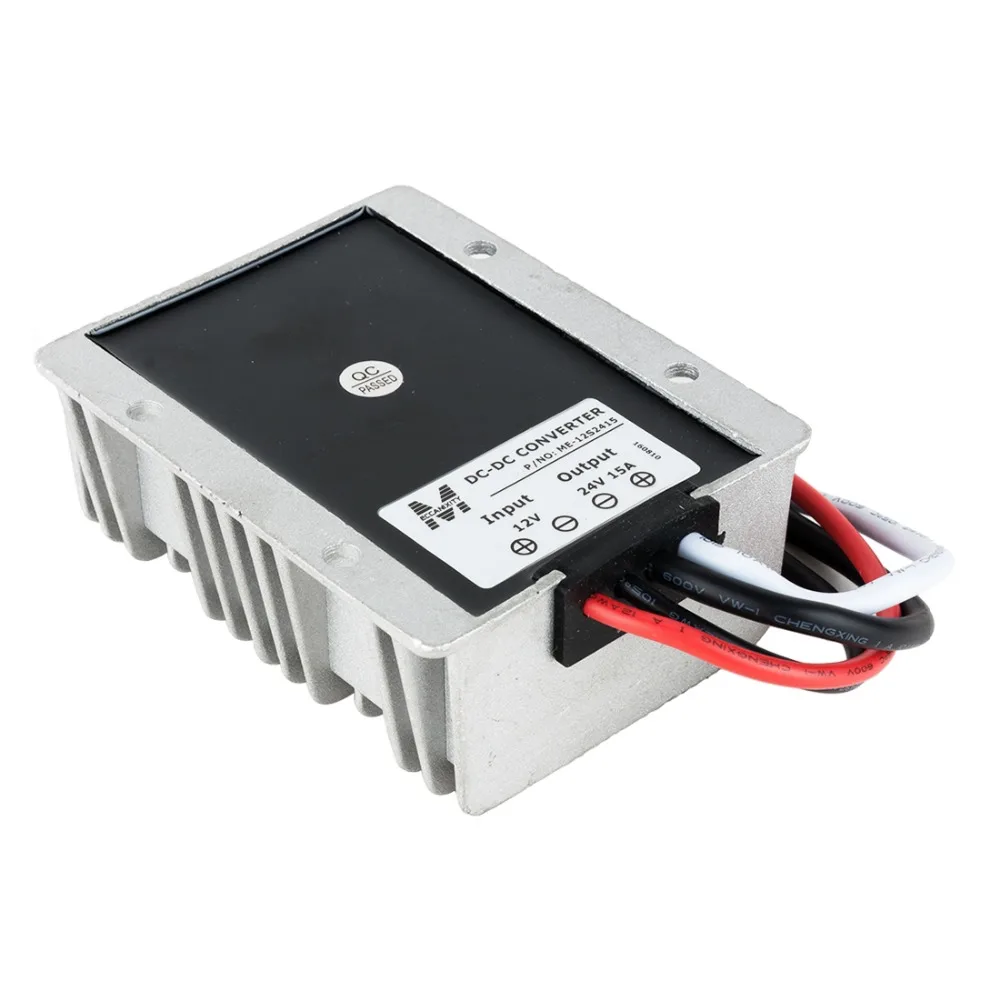 

Waterproof Regulator Module Step Up DC 12V to DC 24V 15A 360W for Large Trucks Voltage Converter Power Boost Transformer