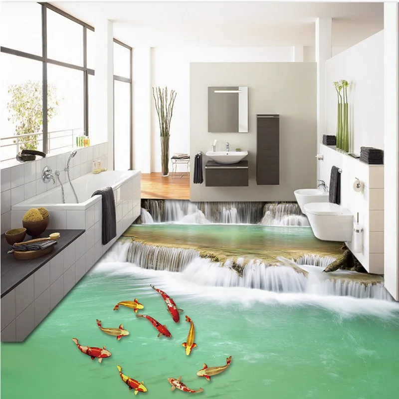 Free Shipping Aesthetic Stream Nine Fish Flooring Wallpaper Office Kitchen Waterproof Floor MuralChina free office wallpaper. Free Shipping Aesthetic Stream Nine Fish Flooring Wallpaper Office Kitchen Waterproof Floor MuralChina