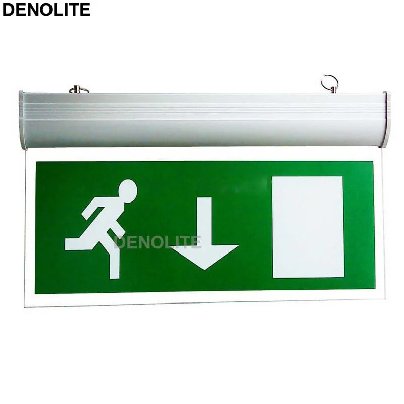 

10PCS/LOT AC90-260V Led Emergency Light Ni-Cd1.2V 90Mins Duration time 3W Hanging Led Exit Sign Lighting Luz de emergencia led