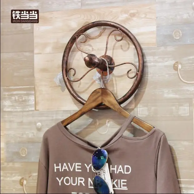 

The clothing store hooks up with hangers on the wall