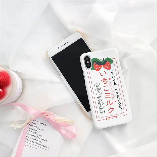 Kawaii Strawberry Milk iPhone Case  3