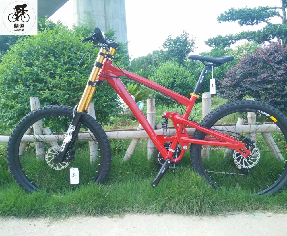 Top Kalosse Full suspension frame 24/27/30 speed DIY colors 20*110mm tyre dirt bike, Downhill DH 26*2.35inch bikes , 0 Top Kalosse Full suspension frame 24/27/30 speed DIY colors 20*110mm tyre dirt bike, Downhill DH 26*2.35inch bikes , 0