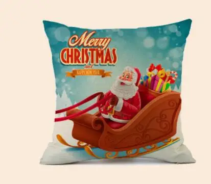 Подушка хлопковая Подушка Санта-Клаус праздничный подарок Автомобильная подушка для дивана