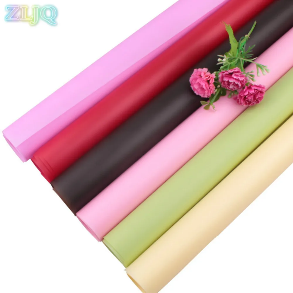 ZLJQ 20pcs/pack 60cm*60cm Matte Paper Flowers Wrapping Paper DIY