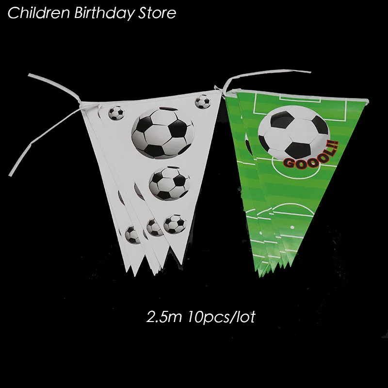 

10pcs/lot Football party banners kids birthday party decorations Football party flags baby shower Football party supplies