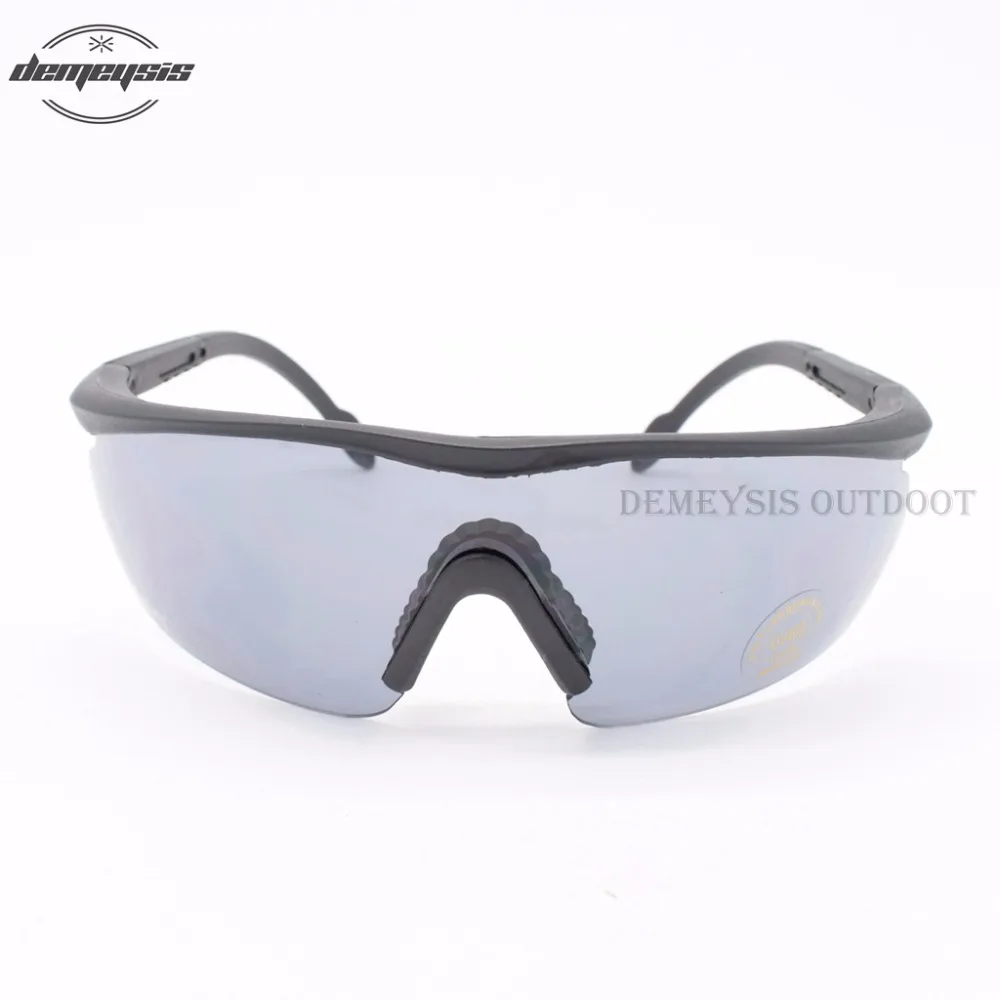 Спортивные страйкбольные тактические очки C2 военные UV400 Защитные очки для стрельбы с оправой для близорукости Тактические Солнцезащитные очки