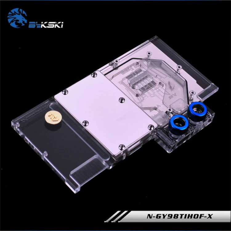 Bykski N GY98TIHOF X полноэкранная Графическая карта блок водяного охлаждения RGB/RBW для