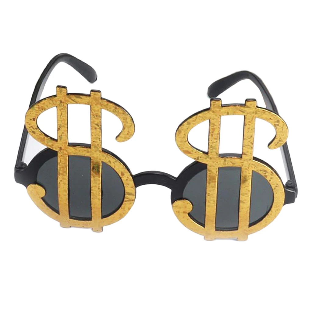 Funny Men Women Dollar Sign Money Cash Casino Sunglasses Kids Adults Holiday Party Accessories Eye Wear Glasses