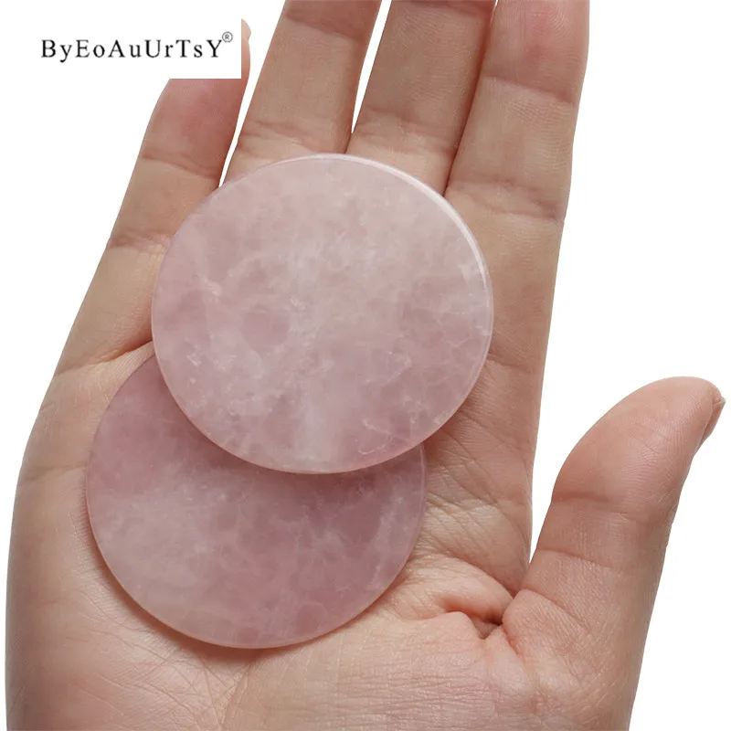 

1/3pcs High Quality Pink Jade Stone False Eyelash Extension Glue Adhesive Pallet Pad Round Jade Stone Eyelash Glue Makeup Tools