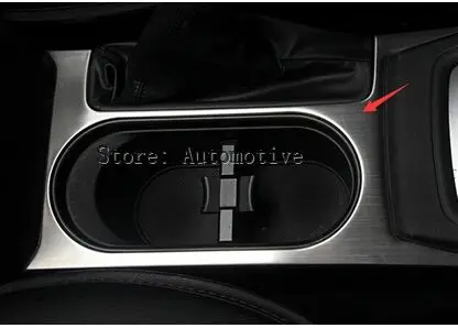 

For Forester 2013 2014 Stainless Steel Arm Box Water Cup Cover Trims 1pcs