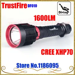 2016 Новый TrustFire tr-df010 DF010 светодиодный фонарик Дайвинг кри xhp70 1600 люмен Дайвинг 26650 Батарея фонарик