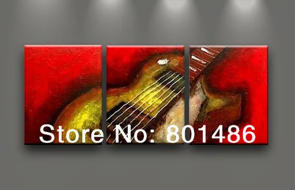 Abstraite Guitare Peintures Promotion-Achetez des