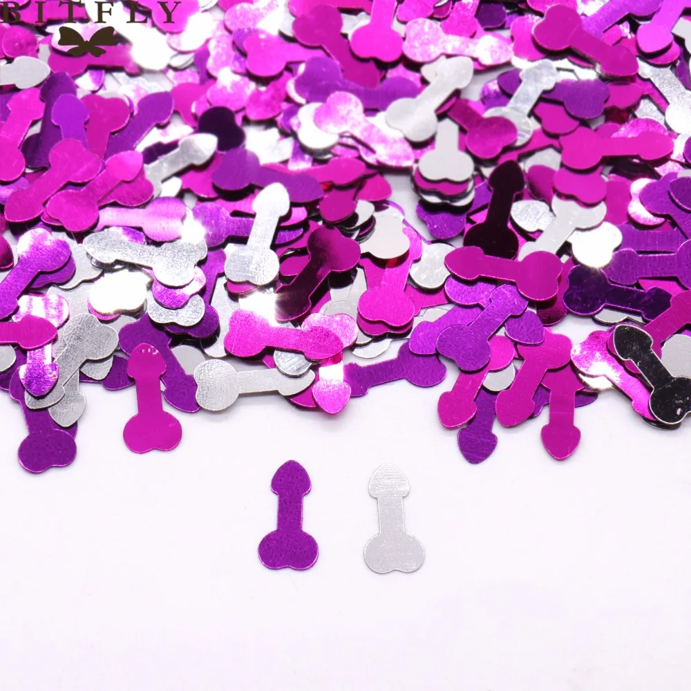 1 bag /lot Colorful Hen party penis confetti Bachelorette Party Night Willy Pecker Bridal shower Decoration party supplies
