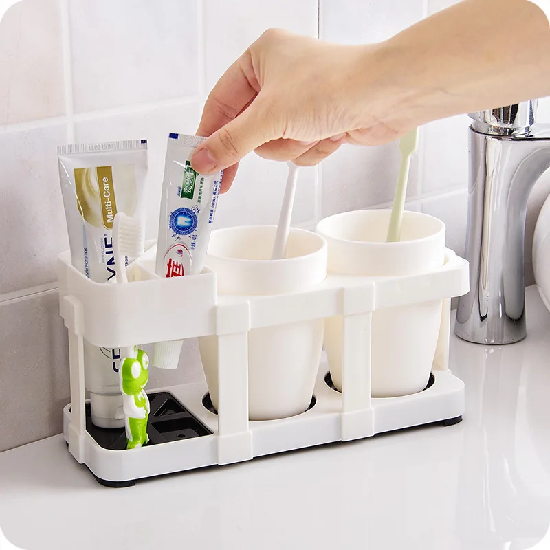 Couples brushing cup rack shelf gargle cup toothbrush cup YaGang tooth