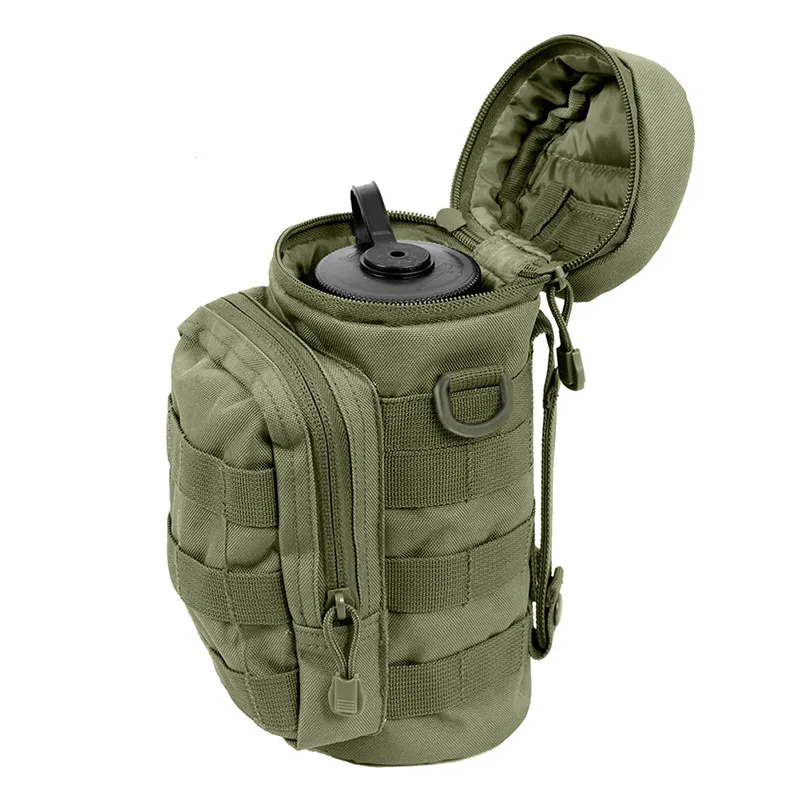 

7ColorNew Outdoor Sports Camouflage Bag Molle System Water Bottle Holder Bag Military Hunting Tactical Water Kettle Holder Pouch