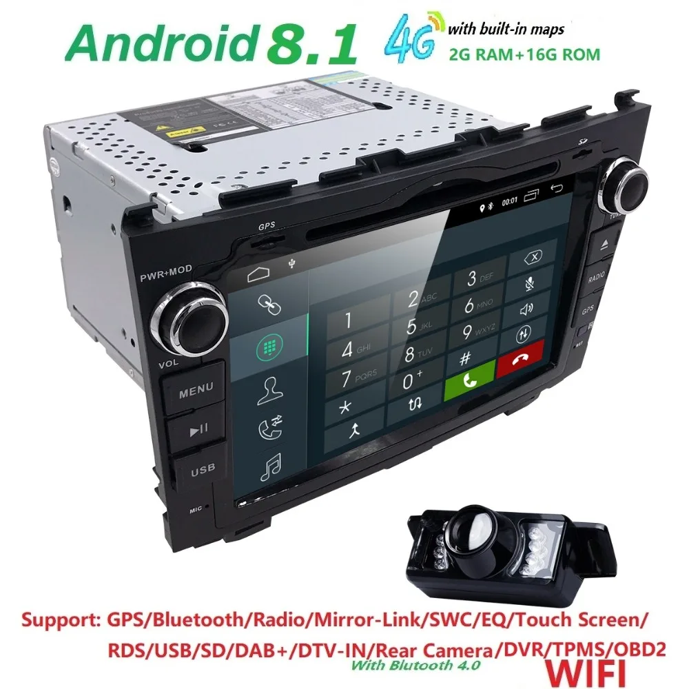 

Android 8.1 HD 1024*600 Car DVD Player Radio For Honda CRV 2007 2008 2009 2010 2011 4G WIFI GPS Navigation Head Unit 2 din 2GRAM