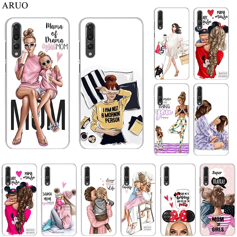 

Phone case for Huawei Y92019 Y92018 Y7ro2019 Y72018 Y62019 Y6Pro2019 Y6Pro Y52017 Y32017 Baby best Mom Girl Queen Hard PC cases
