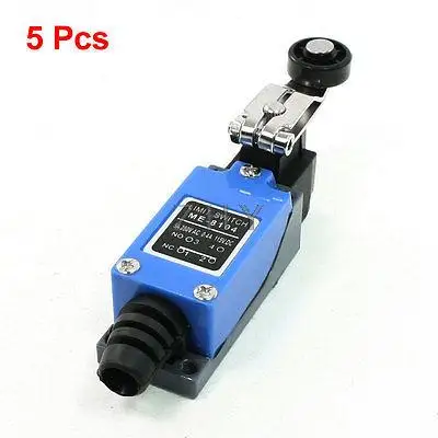 

5 Pcs ME-8104 Rotary Plastic Roller Lever Arm Limit Switch for CNC Mill Plasma