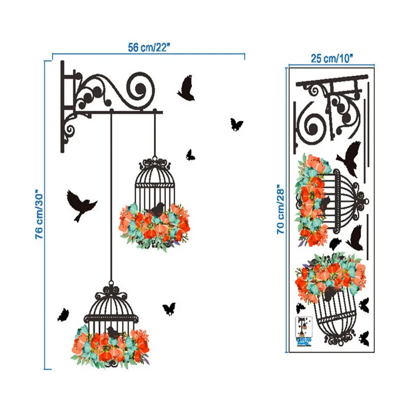 Клетка декоративная живопись для спальни гостиной ТВ наклейки на стену, плакат