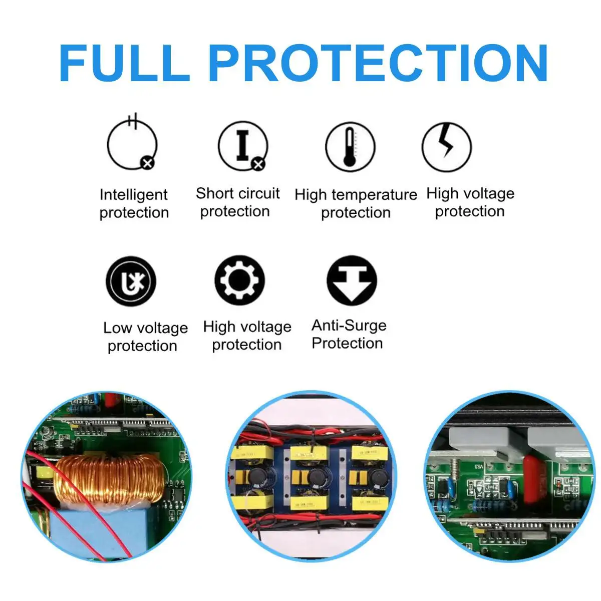 US $76.36 Pure Sine Wave Inverter Dc 12v24v To Ac 220v 2600w4000w Voltage Transformer Power Converter Solar Car InverterLcd Display