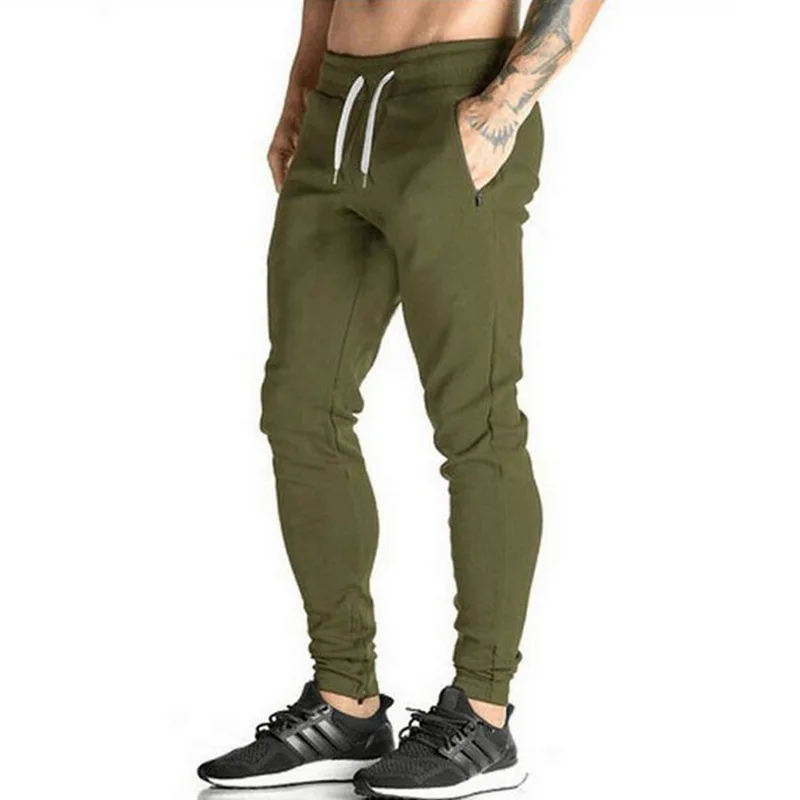

2019 Gym Joggers Men Thin Drawstring Training Sports Wear for Men Workout Jogging Pants Bodybuilding Athletic Running Pants