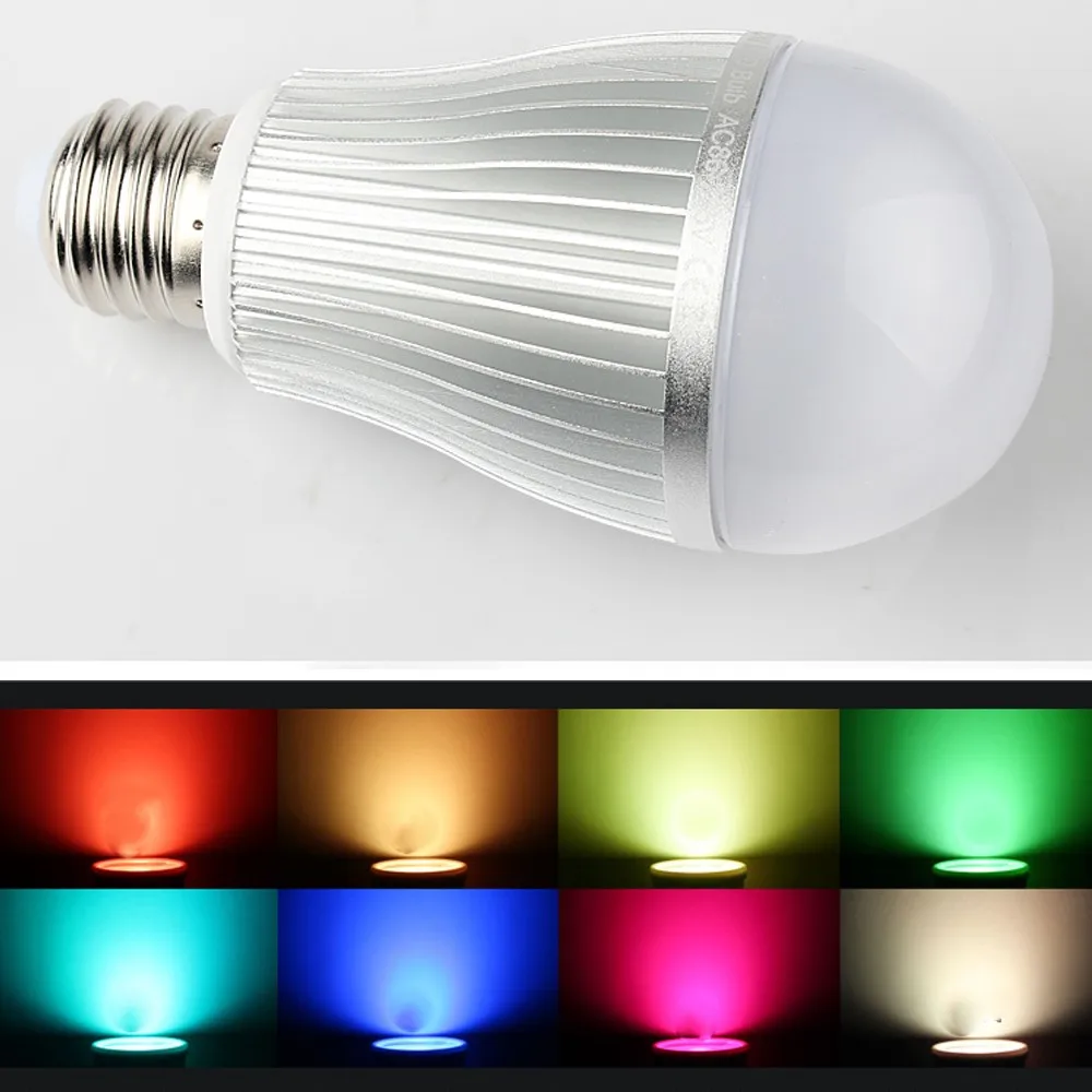 Светодиодная лампа milight MR16 GU10 E14 E27 12 Вт Светодиодная лампа умный Беспроводной RGBW RGB CCT светодиодная Alexa Wi-Fi пульт дистанционного управления многоцветный светодиодный прожектор