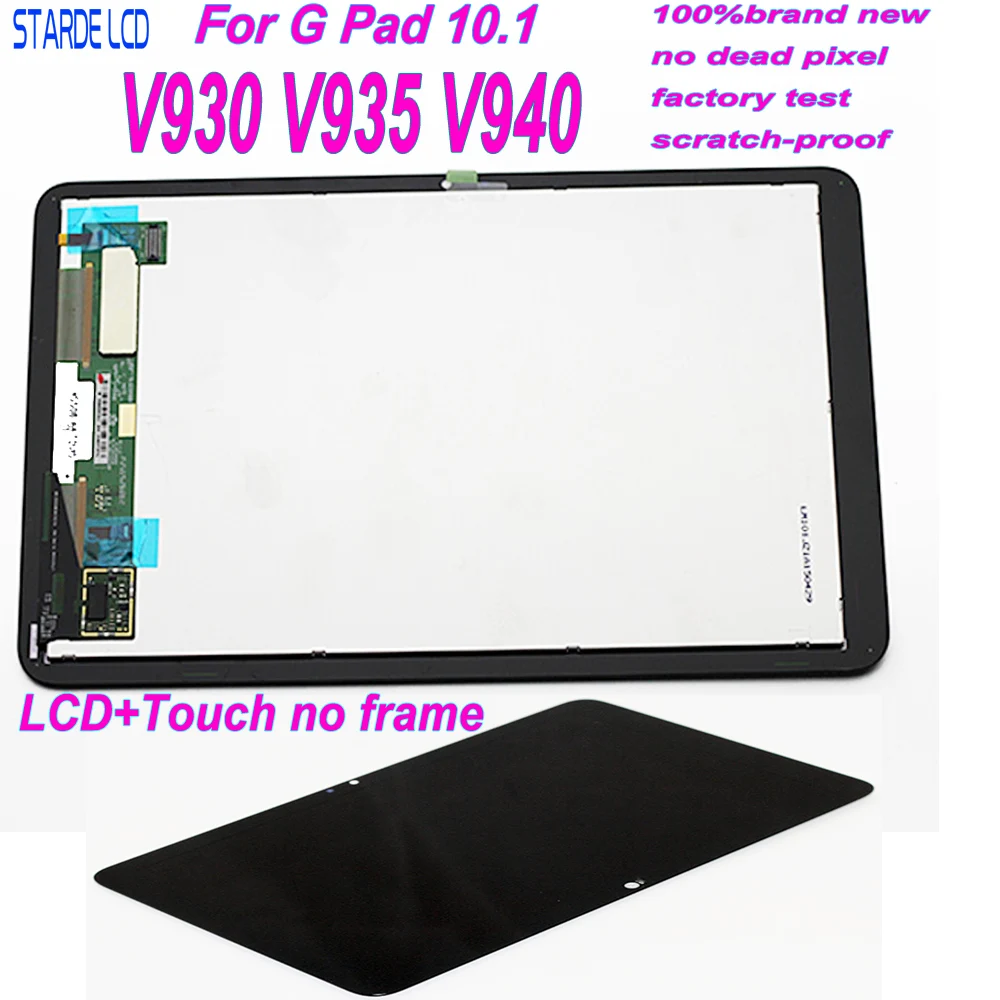 STARDE ЖК-дисплей для мобильного телефона LG G планшеты 10,1 V700 VK700 3g Wi-Fi версии ЖК-дисплей Дисплей LD101WX2 Сенсорный экран, дигитайзер, для сборки, с корпусом