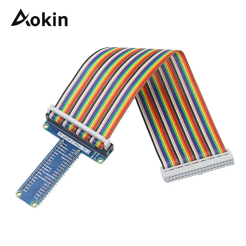 Плата расширения типа GPIO T с 40-контактным разъемом гнездо-гнездо Радужный кабель