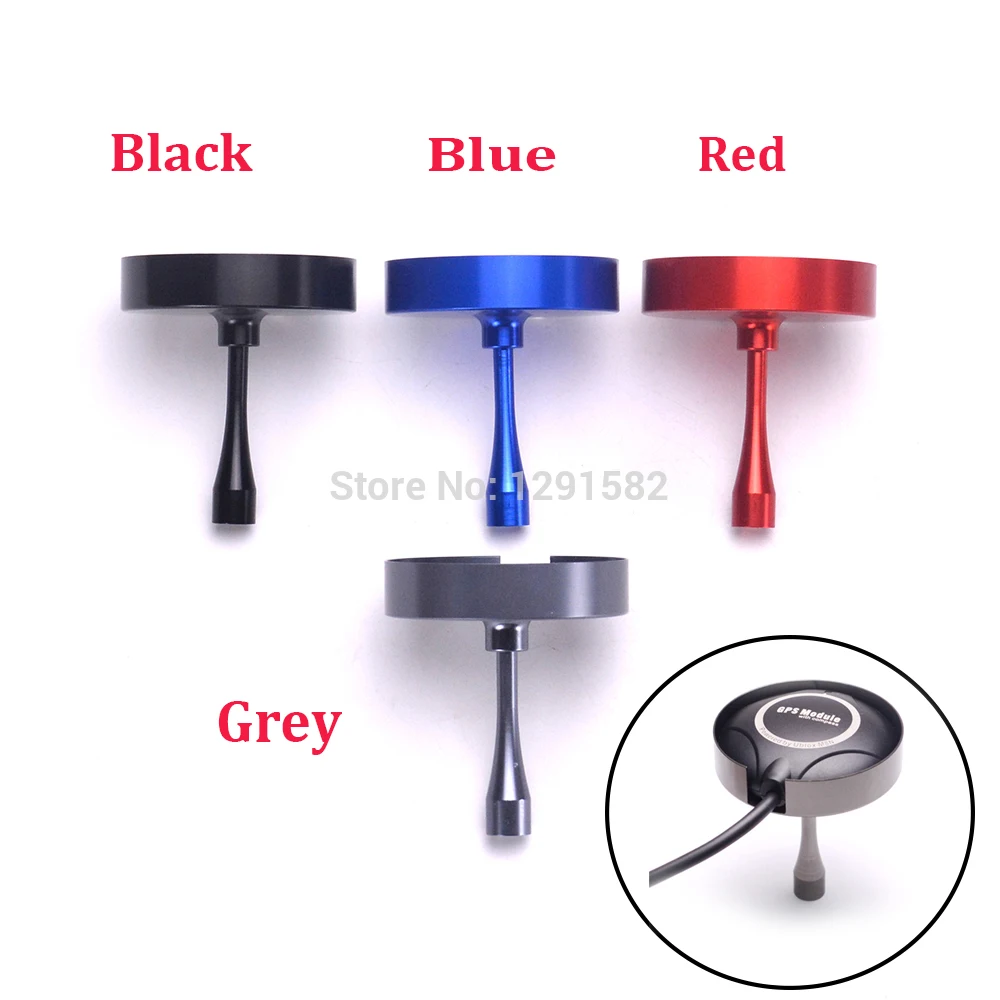 

CNC GPS Anti-interference Antenna Mount Holder Stent Case for APM M8N Quadcopter Black / Blue / Red / Grey four color for choice