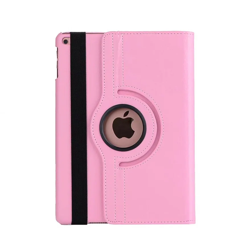 Умный чехол для iPad 10,2, вращающийся на 360 градусов чехол для Apple iPad 7го поколения A2200 A2198 A2197, чехол с подставкой+ пленка - Цвет: Розовый