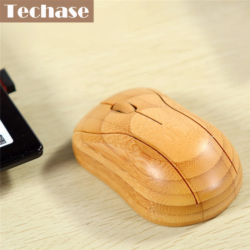 Techase Беспроводной Мышь mg95 Ратон inalambrico бамбук 2.4 ГГц USB Mause Souris Ordinateur игровой компьютер Мышь Souris Sans fil