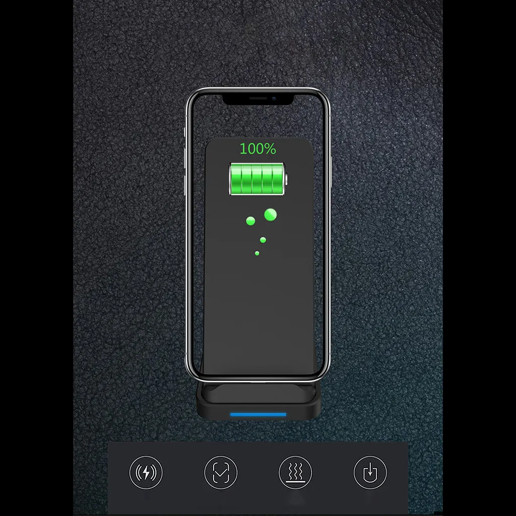 10 Вт Qi Беспроводное зарядное устройство Быстрая зарядка держатель док-станция Подставка для iPhone X/XS MAX/XR для samsung#10