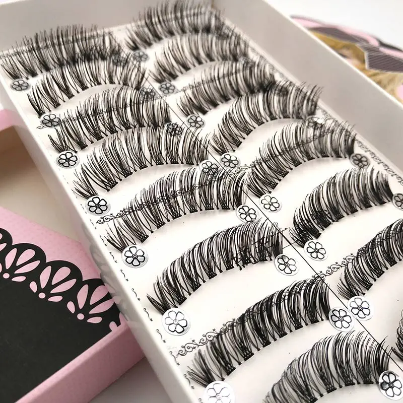 

10 Pairs Natural False Eyelashes Soft Handmade Fake Eye Lashes Long Eyelash Extension Eye Beauty Makeup Tools Fake Eyelashes L05