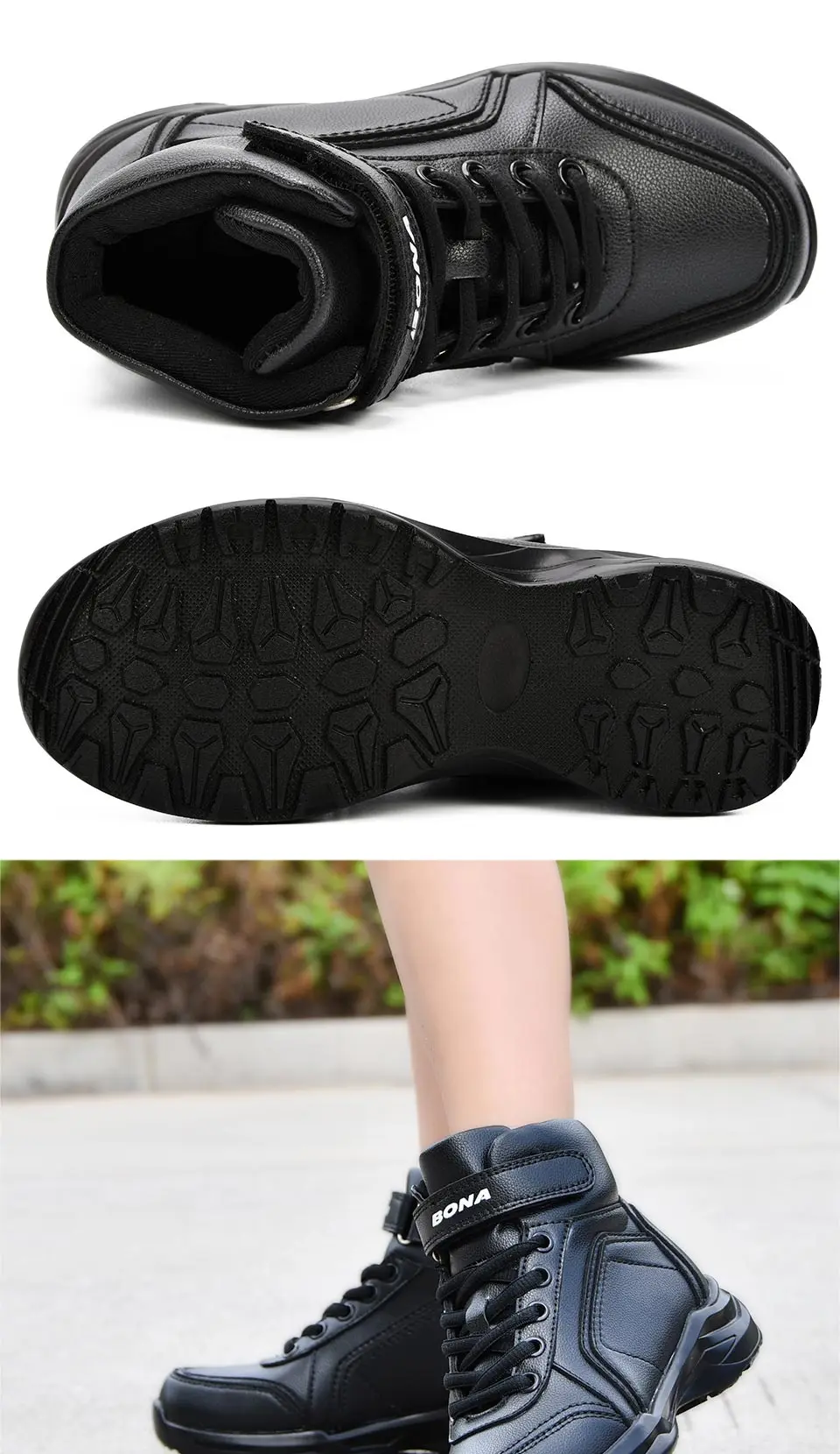 BONA 2018 New Autumn Fashion Children Synthetic Boots Kids Boots Boys Walking Shoes Flats With High Upper Warmth Sports Sneakers